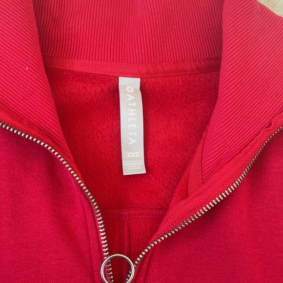 ATHLETA Bright red sweater xxs - Picture 2 of 3